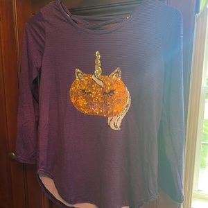 Girls unicorn Boo shirt